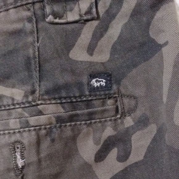 Buffalo David Bitton Green and Black Flat Front Shorts - Picture 8 of 11